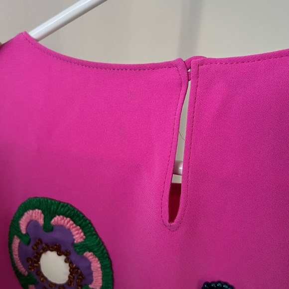 Moschino Pink Mini Dress w Floral Embroidery - Picture 7 of 12